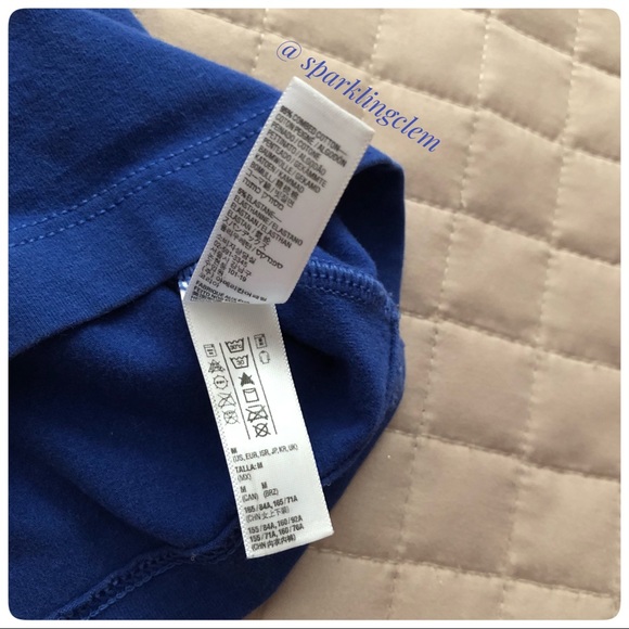 American Apparel Cotton Spandex Crop Top M Lapis - Picture 3 of 4